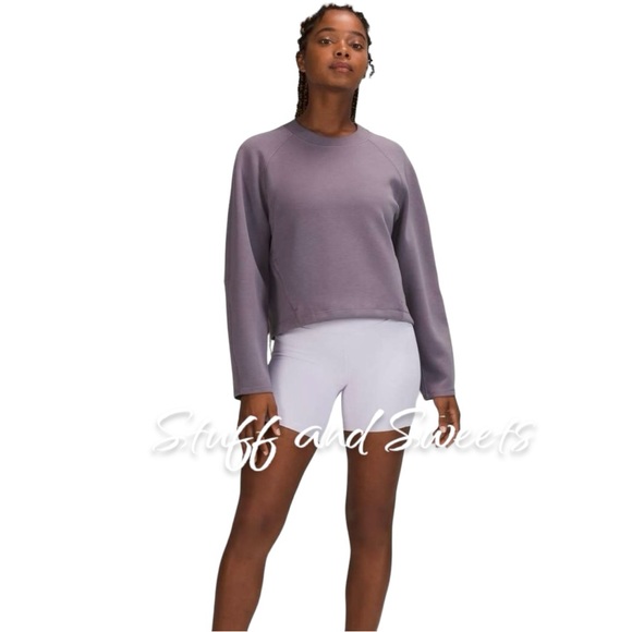 Lululemon AirWrap Modal Crew Dusky Lavender 2 - Picture 2 of 10